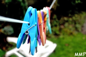 Colourful pegs